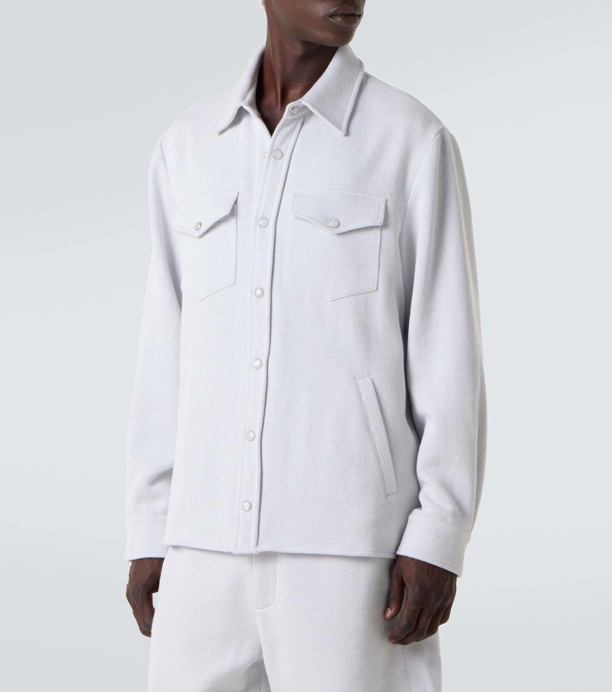 God's True Cashmere Explorer cashmere and cotton denim jacket