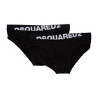 Dsquared2 Two-Pack Black Logo Briefs