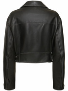 WEEKEND MAX MARA Saletta Belted Leather Biker Jacket