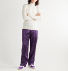 TOM FORD - Satin-Jersey Track Pants - Purple