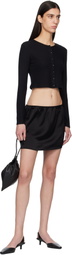 LESET Black Barb Miniskirt