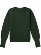 William Lockie - Ribbed Merino Wool and Cashmere-Blend Sweater - Green