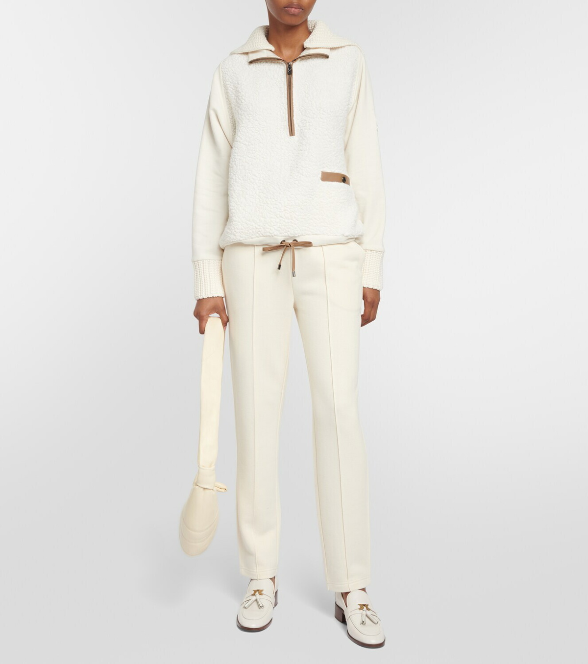 Bogner High-rise cotton-blend sweatpants