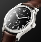 Montblanc - 1858 Automatic 44mm Stainless Steel and Leather Watch - Men - Black