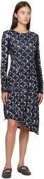 Andersson Bell Black Quilting Midi Dress