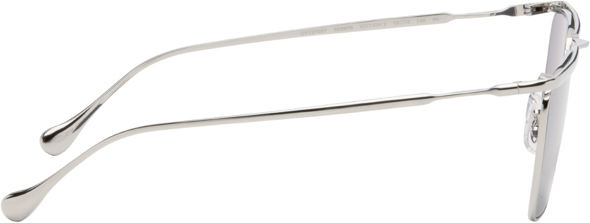 Jil Sander Silver Oliver Peoples Wireframe 'Edition 2' Sunglasses