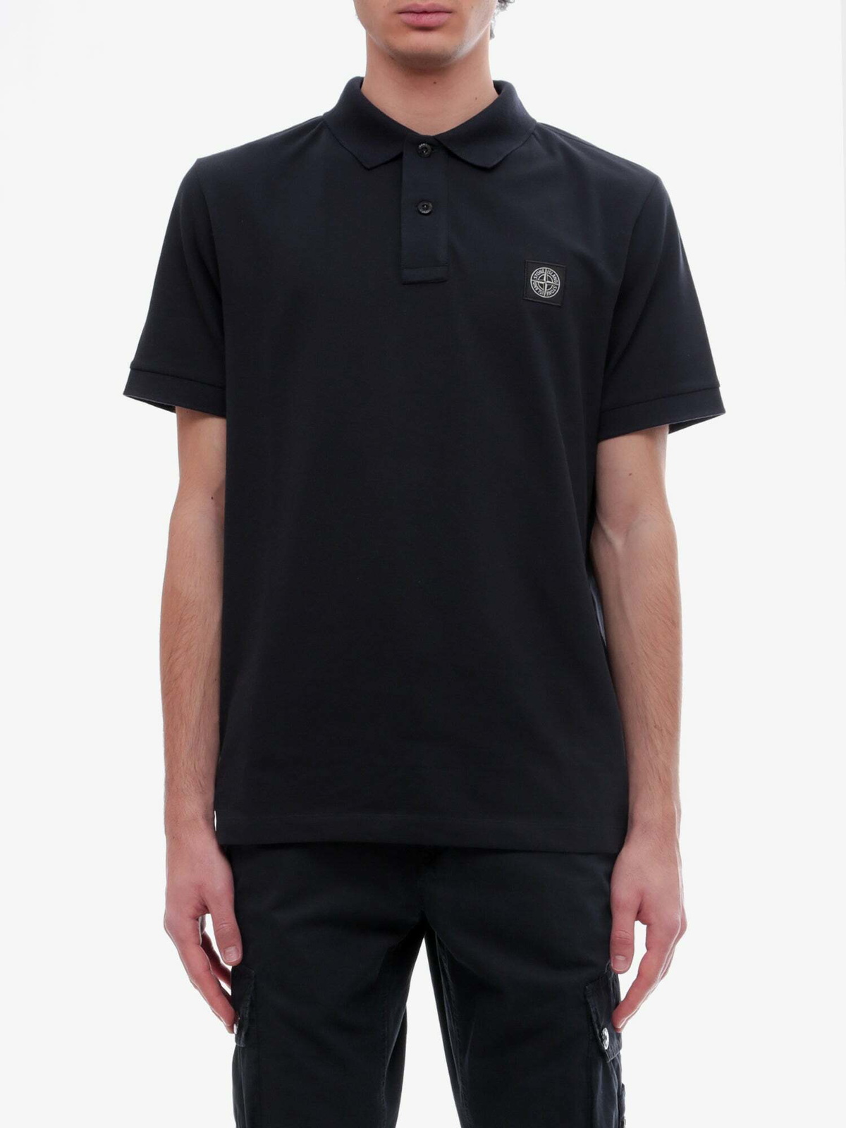 Stone Island Polo Shirt Blue Mens Stone Island