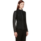 Boris Bidjan Saberi Black Brushed Suede Jacket