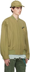Song for the Mute Khaki Plant Bomber Jacket