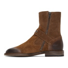 Maison Margiela Brown Buckle Ankle Boots