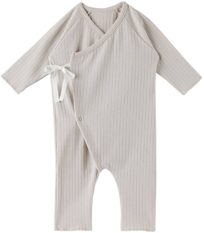 Photo: Kodomo BEAMS Baby Gray Wrap Jumpsuit