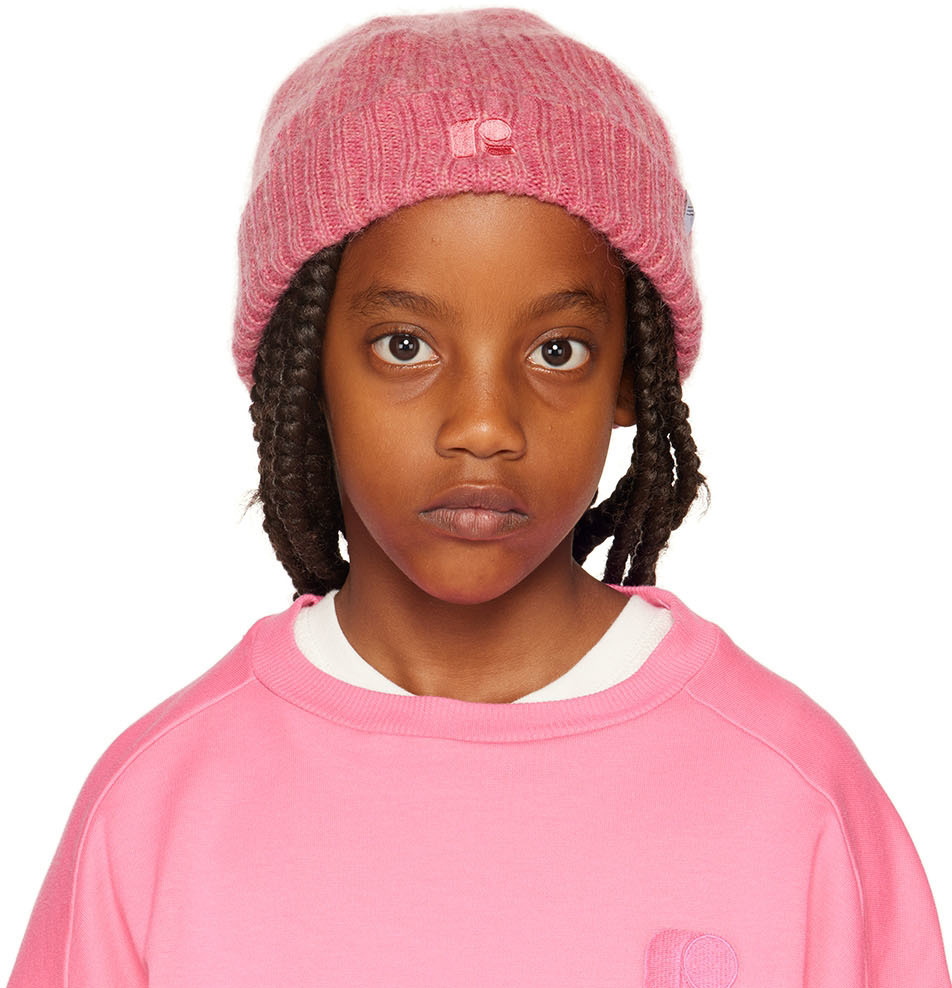 Repose AMS Kids Pink Embroidered Logo Beanie Repose AMS