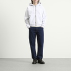 Dime Cursive Small Logo Zip Hoodie in Ash