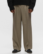 Ami Paris Straight Fit Trousers Brown - Mens - Casual Pants