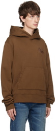 AMIRI Brown Staggered Hoodie