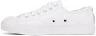 Converse White Leather Jack Purcell Sneakers