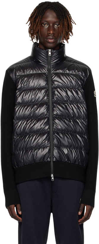 Photo: Moncler Black Paneled Down Jacket