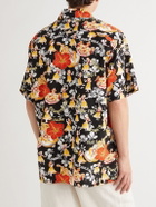 Go Barefoot - Convertible-Collar Printed Cotton-Blend Shirt - Black