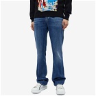 Alexander McQueen Men's Bootcut Jeans in Blue Washed