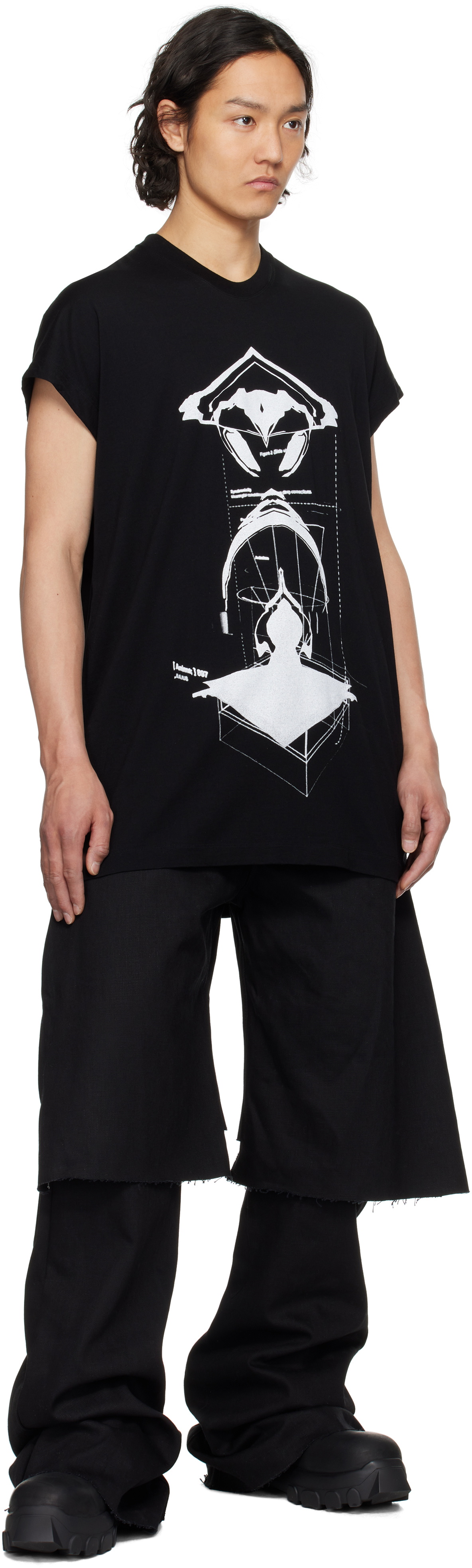 Julius Black Anima Sleeveless T-shirt