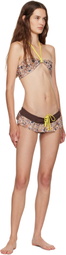 Juliet Johnstone Brown Halter Bandeau Bikini Top