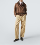 Giorgio Armani Cotton-blend straight pants