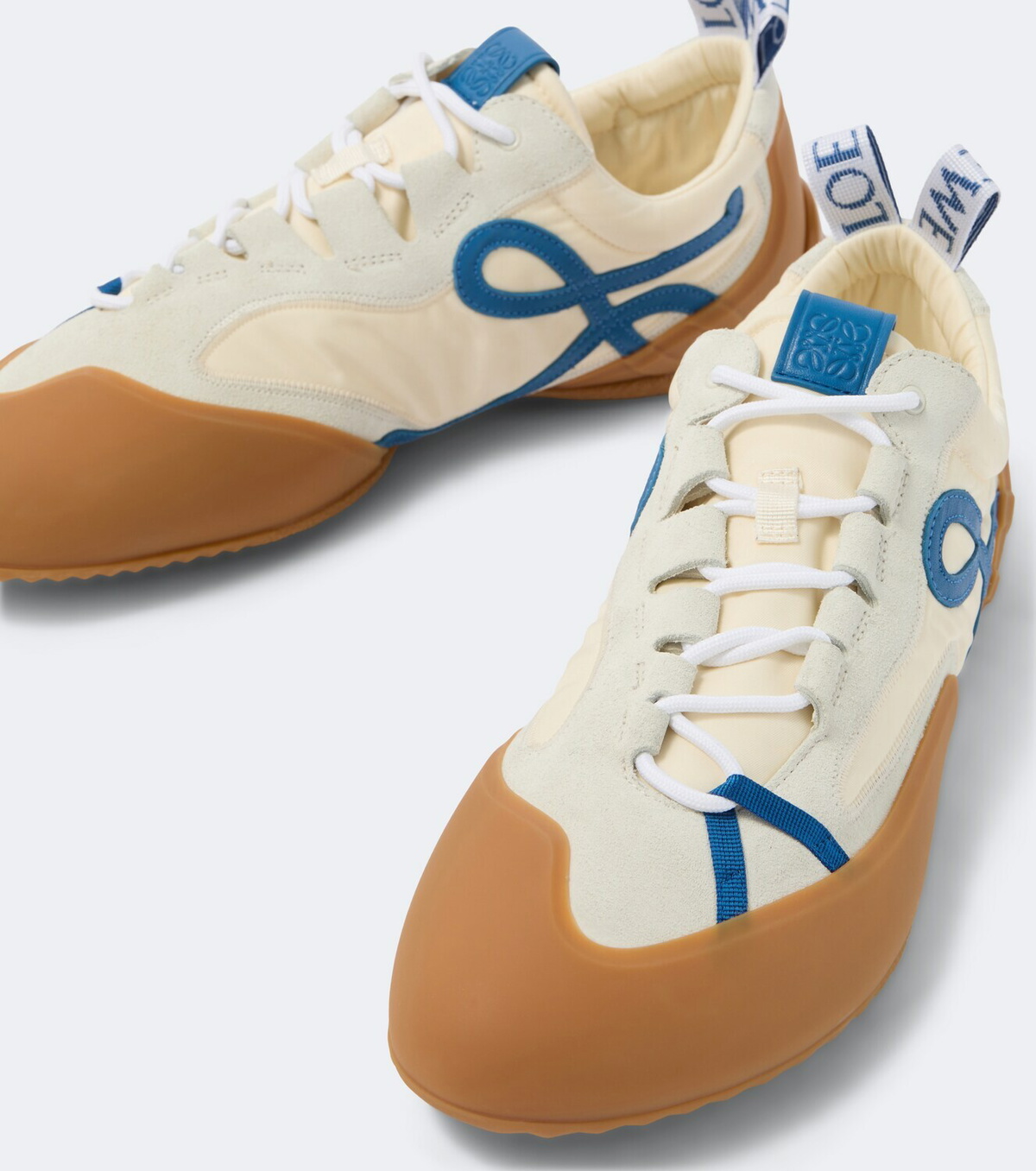 Loewe Grip Anagram suede-trimmed sneakers