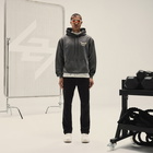 END. x Represent Men's 'Platinum' Oversized Hoodie in Washed Grey