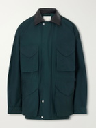 Aimé Leon Dore - Leather-Trimmed Cotton-Blend Jacket - Green