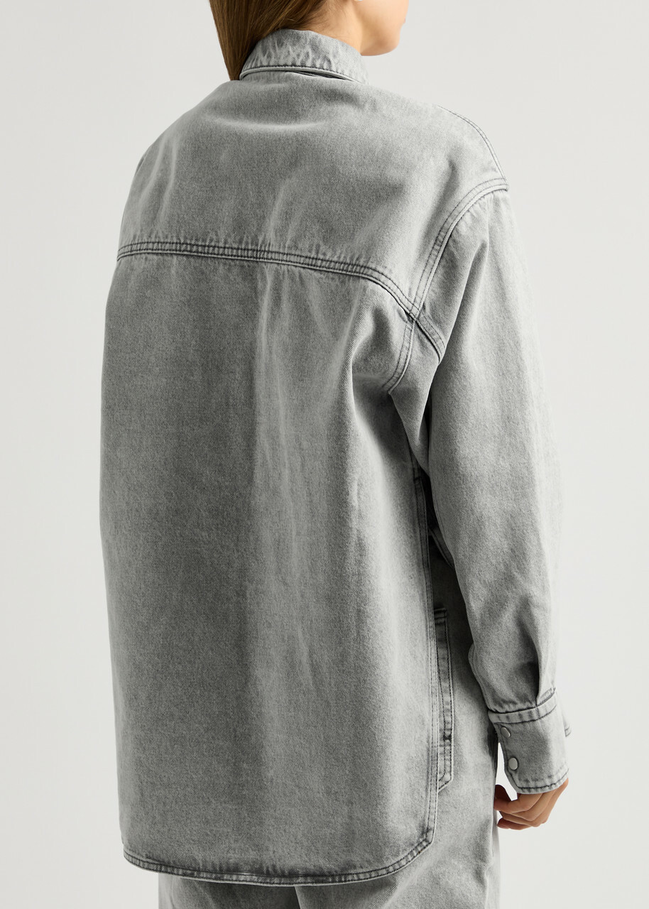 Petar Petrov Get Up Denim Shirt Grey Light