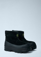 Stone Island Suede Logo Patch Boots