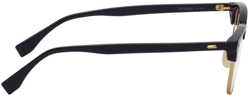 Fendi Blue & Gold Square Glasses Fendi