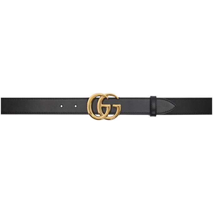 Photo: Gucci Black GG Marmont Belt