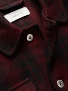 Caruso - Checked Wool and Cashmere-Blend Blouson Jacket - Red