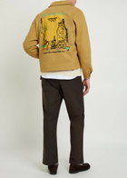 Bode Central Park Printed Twill Jacket Khaki