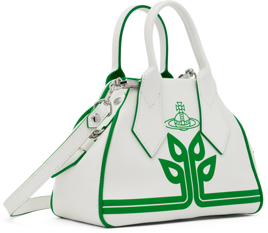 Vivienne Westwood White & Green Yasmine Small Bag Vivienne Westwood