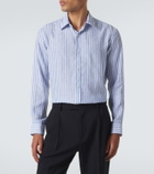 Charvet Striped linen shirt