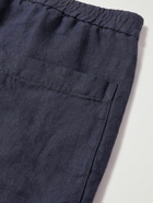 Barena - Bativoga Straight-Leg Linen Trousers - Blue