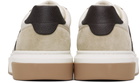 Ferragamo Beige Low Top Gancini Ornament Sneakers