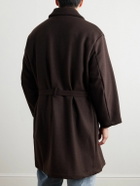 Monitaly - Jute Belted Alpaca-Blend Coat - Brown