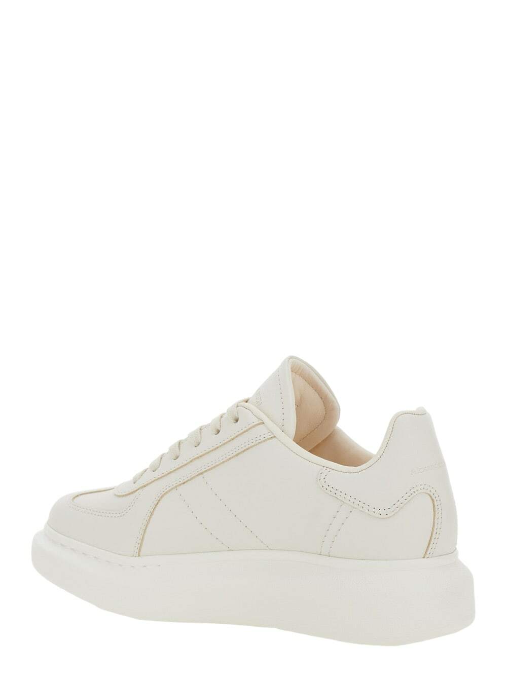 Alexander McQueen Black Calf Leather Bos Taurus Platform Sneakers