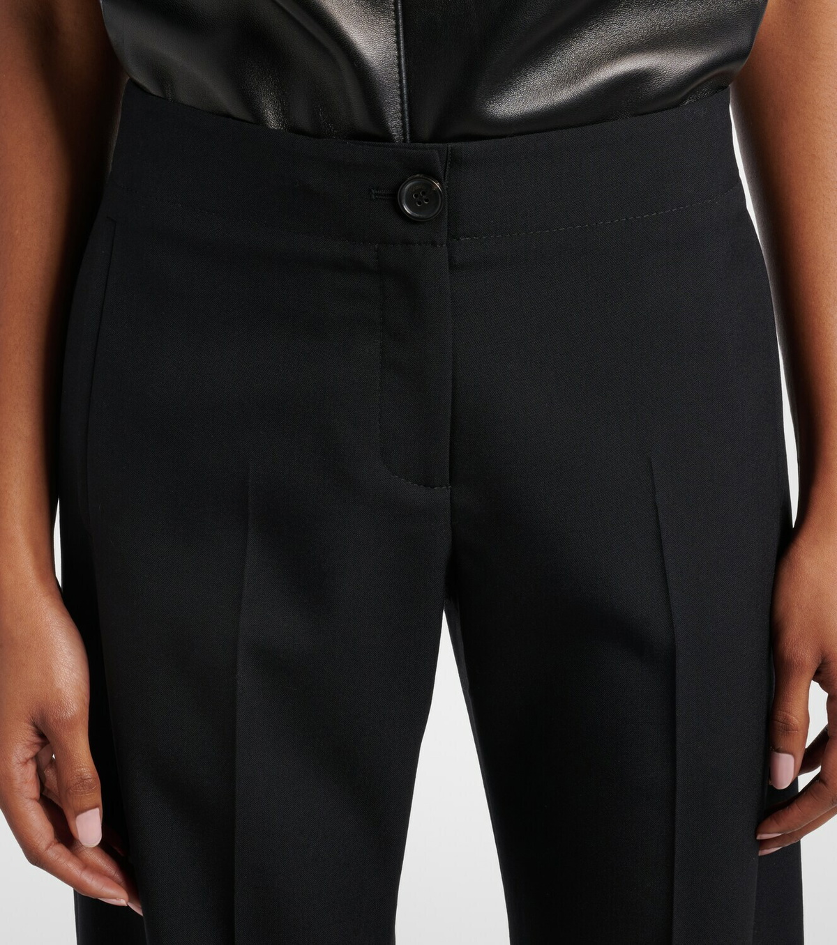 Khaite Mita virgin wool straight pants