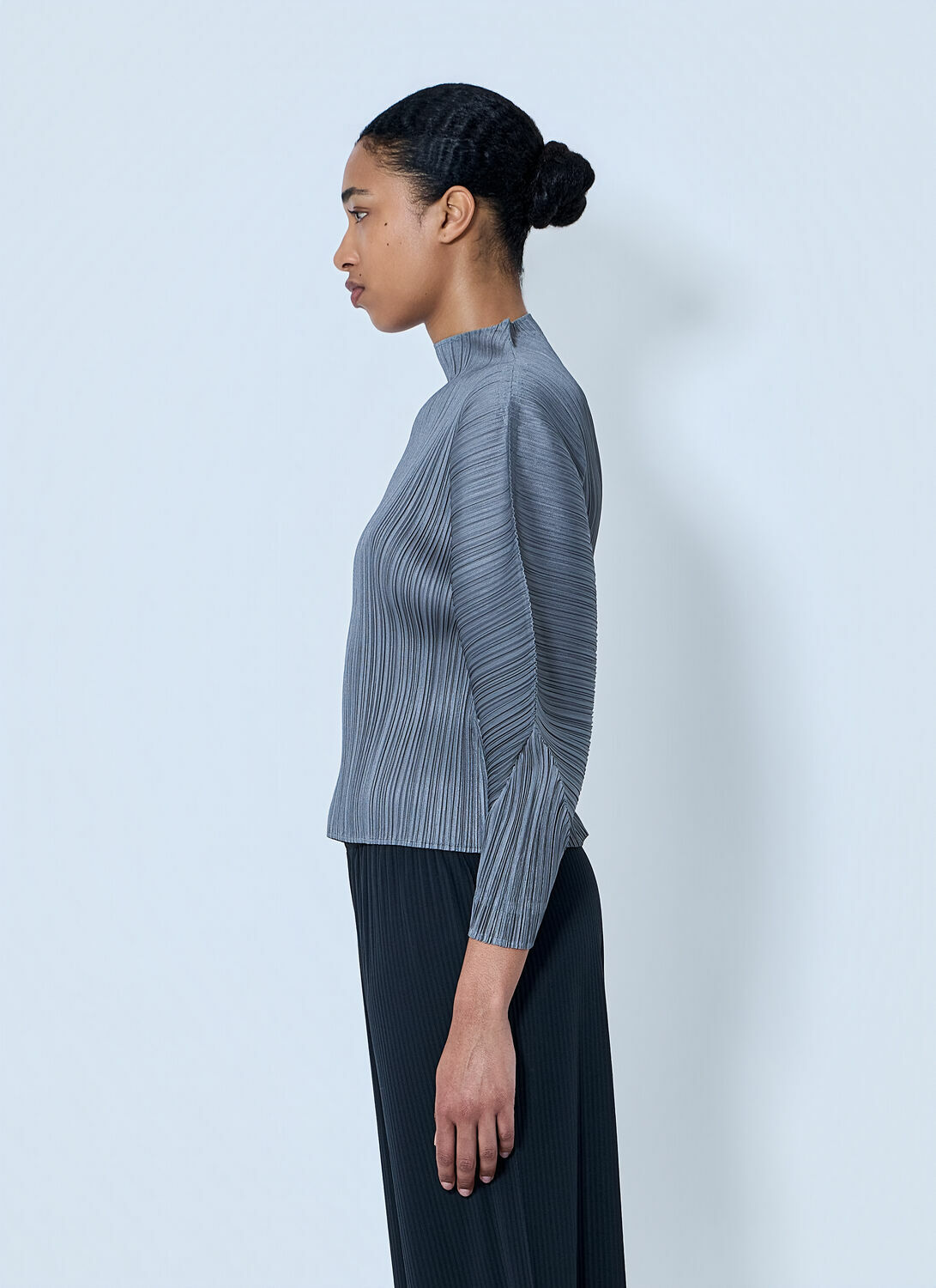 Pleats Please Issey Miyake Pleated High-Neck Top