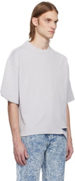 Karmuel Young Gray Square XY-Plane Cutout T-shirt