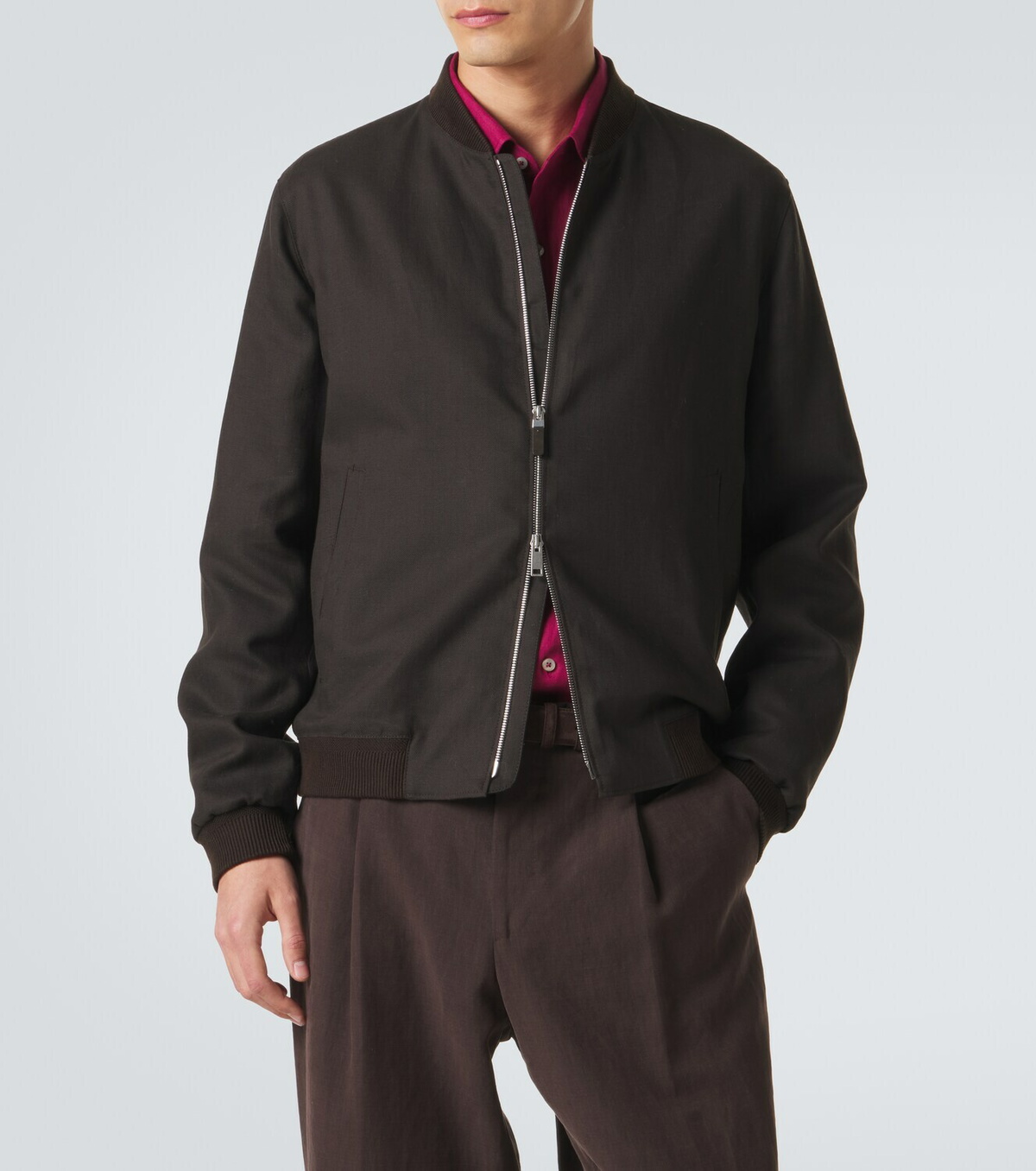 Zegna Linen bomber jacket