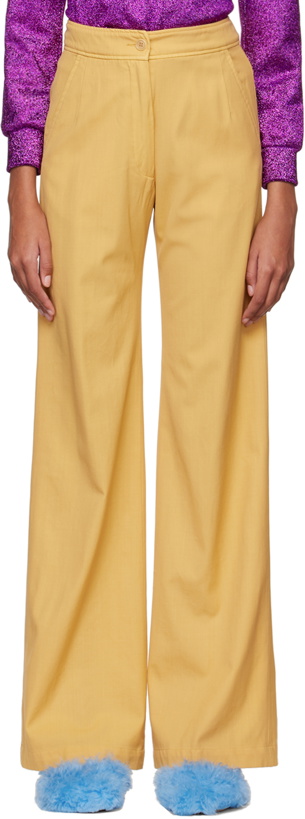 Photo: Dries Van Noten Yellow Pantery Trousers