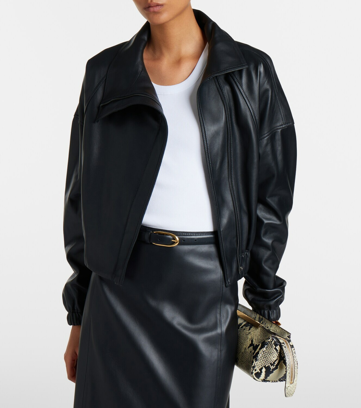 Vince Leather bomber jacket