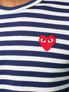 COMME DES GARCONS PLAY - Logo Striped Cotton T-shirt