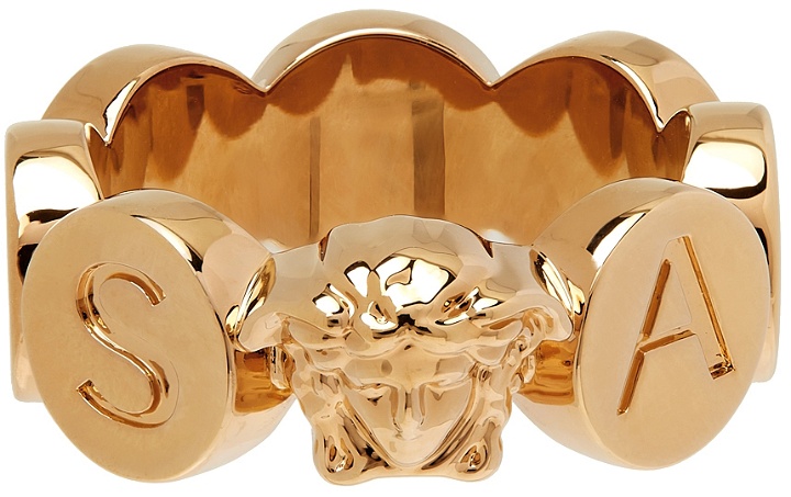 Photo: Versace Gold Medusa Logo Ring