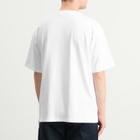 Late Checkout Men's Blue Script T-Shirt in White